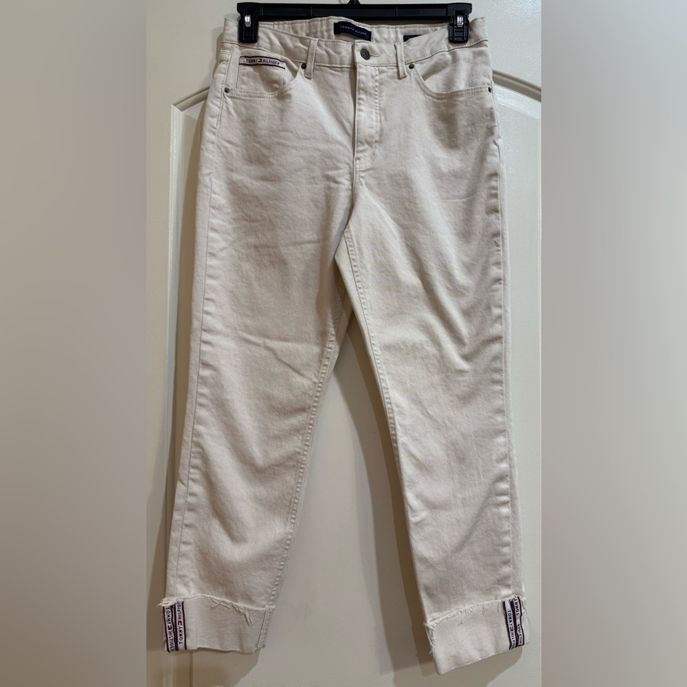 Tommy Hilfiger Beige Tribeca Skinny Denim Pants